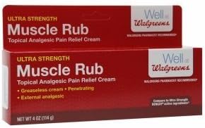 Walgreens Ultra Strength Muscle Rub 4 oz
