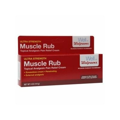 Walgreens Ultra Strength Muscle Rub 4 oz