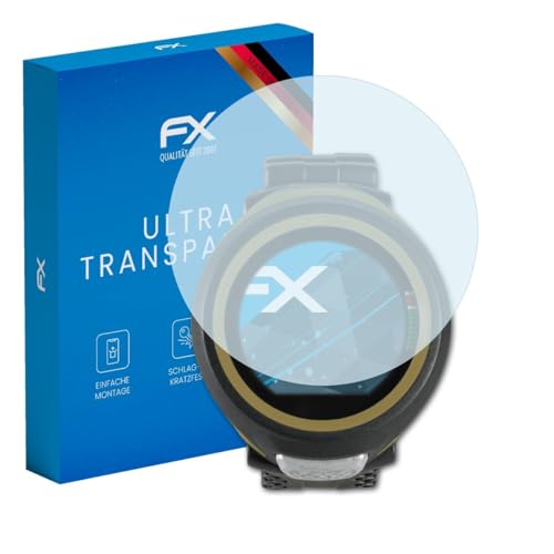 atFoliX Folha protetora de ecrã compatível com Mares Puck 4 película protetora, ultra transparente FX protetor filme (2X)