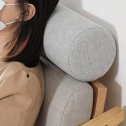 Cuscino ergonomico a rullo cervicale per collo e lombare, per alleviare il dolore, supporto per la schiena, aiuto per il sonno, ideale per viaggi, casa, ufficio, comfort e benessere