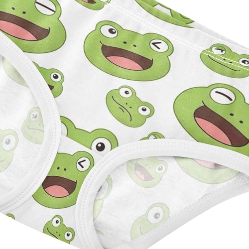 Cute Cartoon Green Frogs White Toddlers Underwear Floral 2t Cotton Panties for Girl Animals Undies Kids Briefs4