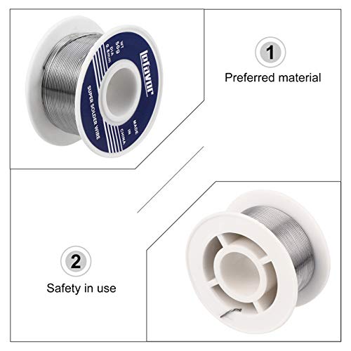 BESPORTBLE Rolos Rolo de Estanho Chumbo Fio De Solda Elétrica Fina 2 50G 0. 8Mm para A Maioria De So