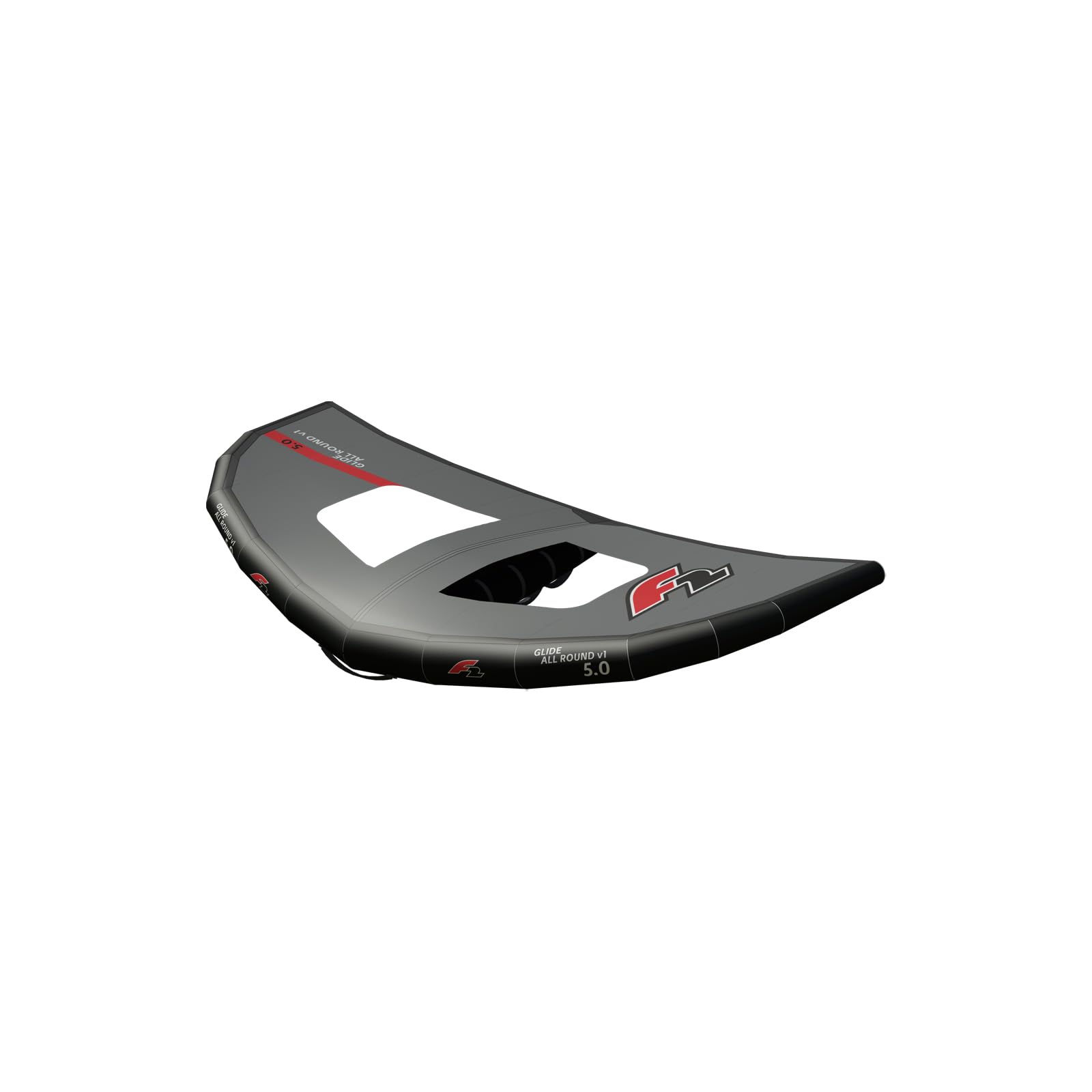 F2 Wing Glide Allround Wing 3-6qm Größe wählbar Schwarz/Grau