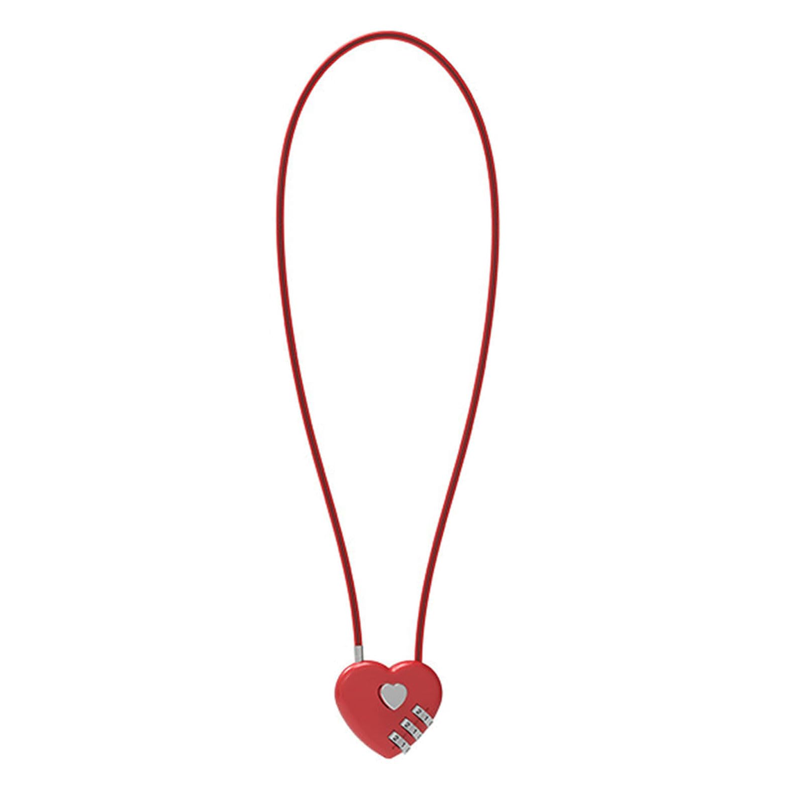 Wish Lock for Lover, Wedding Small Cord Combination Padlock, Travel Bag, Suitcase, Long Wire Rope, Travel Padlock, Luggage