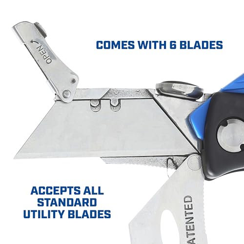 Image of Sheffield 12119 Utility Knife & 5 Utility Knife Blade Storage Compartment