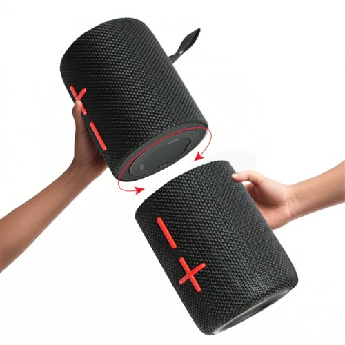 CYBORIS 2 in 1 Portable Splittable 40W Dual Bluetooth Speaker, Waterproof Split Wireless Speaker V5.3 with Deep Bass Loud Stereo Sound, 24H Playtime, True Wireless Pairing for Home, Outdoor or Travel