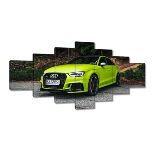 Toile déco voiture citron 210x100cm pour sublimer votre grand salon