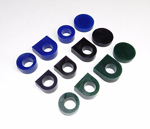 Carving Wax Ring Tube Assortment Jewelry Carving Wax Ring Earring Modeling Wax 12 Pcs Pre-Cut Tubes & Blanks 3 Grades Of Wax By Jts #TOP5