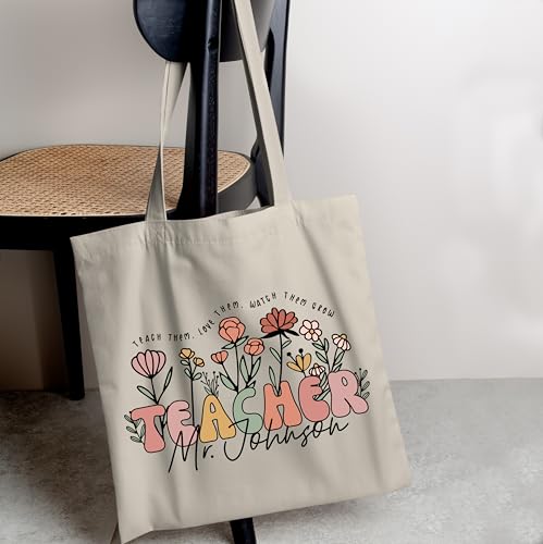 Bolso Tote Personalizado Grande para Maestro miniatura 4