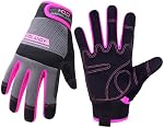 Work Gloves Women, Safety Work Gloves Touchscreen Working Glove for Mechanic, Gardening, Construction, DIY