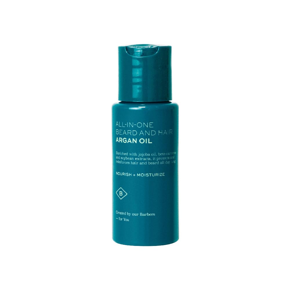 Barberino's Olio di Argan per Barba e Capelli - Idratante e Nutriente per Barba e Capelli - 50ml