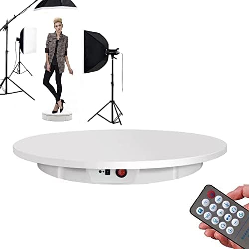 Large Rotating Display Stand with Remote, Electric Rotating Turntable for Product Photography 220lb Capacity, 360 Degree Motorized Platform Turntable-42cm Photography Turntable