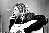 Close Up Nirvana Poster Kurt Cobain Smoking & Guitar (91,5 