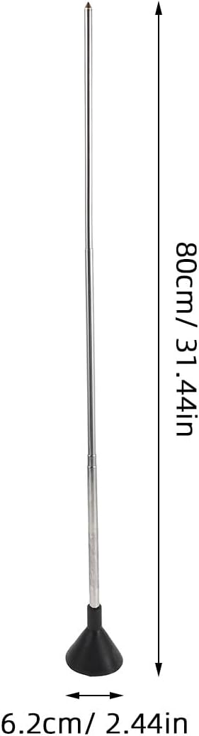Telescopic Mechanical Water Leak Detector Stick, Stainless Steel Underground Water Supply Pipeline Leak Detection Tool for Property Management