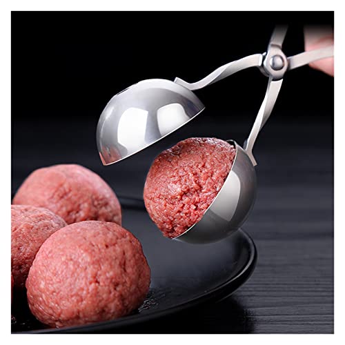 Gehaktbal Clip Roestvrij staal Gehaktball Maker Non-Stick Tang Fish Ball Meatballs Lepel Vleesgereedschap Bal Maker Keukengerei en Mallen Duurzaam en handig (Size : S) - Image 3
