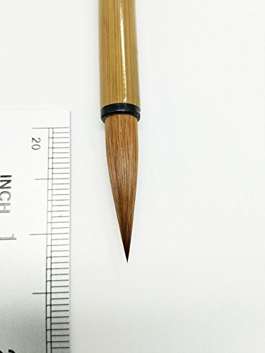 Easyou Hu Brush Chinese Brush for Running Cursive Script of Calligraphy and Landscape Drawing Bamboo Orchid Painting Wolf Hair(Weasel) 3pcs/pack(Size:L+M+S) lhsh - Thumbnail 7
