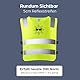 Prowiste 2er Kinder Weste Set Gelb - 𝗦𝘁𝗮𝗿𝗸 𝗦𝗶𝗰𝗵𝘁𝗯𝗮𝗿 - Universal Größe 2-12 Jahren - Geprüfte EN 1150:1999 Zertifizierung