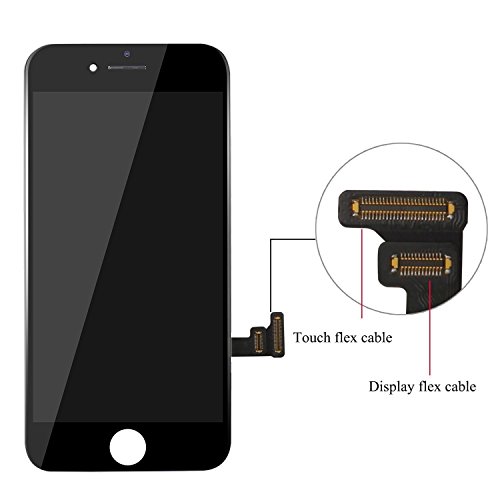 Beefix Display Compatibile con iPhone 7 Nero 4,7