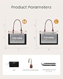 LOVEVOOK Torba na laptopa o przekątnej ekranu 15,6", elegancka damska torba na ramię i torba na ramię, duża torba do pracy, torba nauczycielska i aktówka do biura