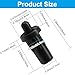Hordion 8PCS Cabinet Door Repair Pins, Damper Replacement Pins Spring Loaded Furniture Fittings Door Spring Parts, Black