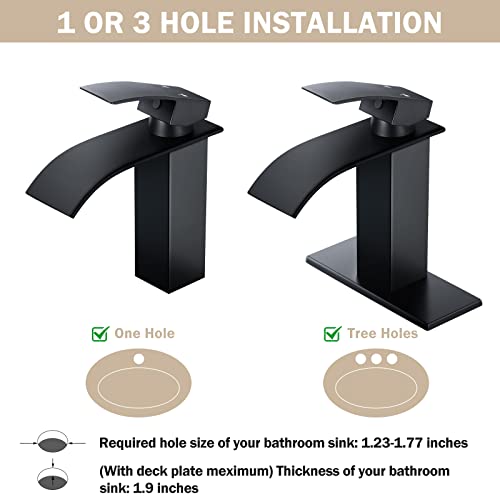 Qomolangma AM-003B-DP-XS Waterfall Bathroom Faucet thumb #4