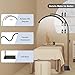 MINIEAR Half Moon Lash Light for Eyelash Extensions & Estheticians, Dimmable LED Lash Lamp with Flexible Gooseneck, Shadow-Free Moon Light for Lash Tech, Tattoo, SPA, Eyelash Lamp (Glossy Black)