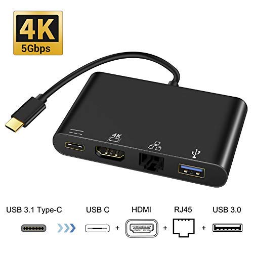 E-More Hub USB C, tipo C Hub a 4 K HDMI, USB 3.0