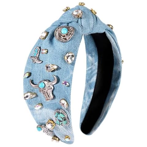 PHALIN Western Cowgirl Knotted Headband for Women (Style A) Cover