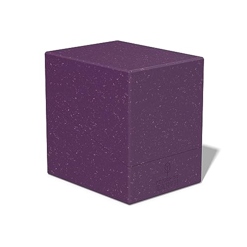 Image of Ultimate Guard RTE Boulder 133+, Deck Case for 133 Double-Sleeved TCG Cards, Purple, 87% Renewable, Made in Germany, Secure & Durable Storage