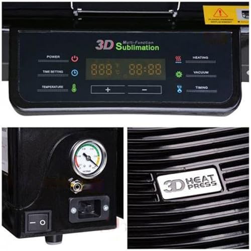 Máquina de sublimación 3D con prensa de vacío 2800W para tazas y camisetas miniatura 5