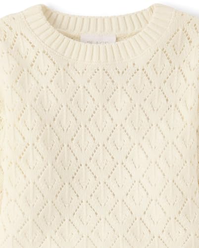 Image of The Children's Place Girls' Long Sleeve Crew Neck Pullover Sweater