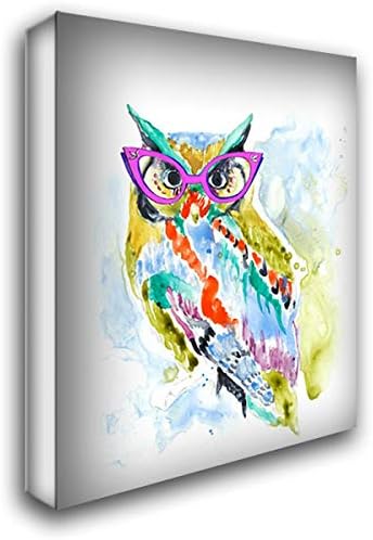ArtDirect Smarty-Pants Owl 15x18 Gallery Wrapped Canvas Museum Art by Goldberger Jennifer