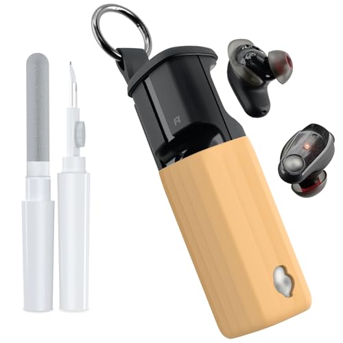 Image of for Skullcandy Method 360 ANC Case Cover, Soft Silicone Protective Earbuds Case, Only Compatible with Skullcandy Method 360 ANC with Cleaner Kit Accessories Set(Brown)