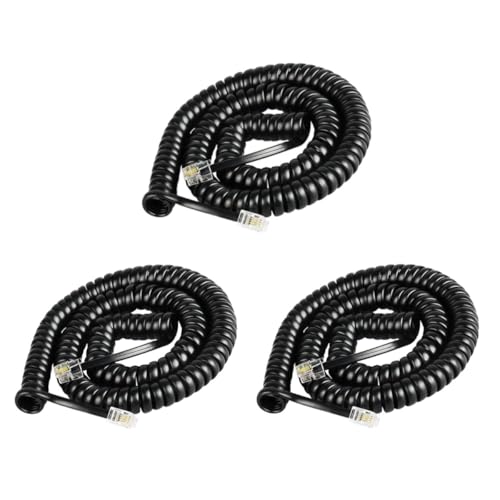 Cordon spiralé pour téléphone fixe de 7.5m pour supprimer les nœuds
