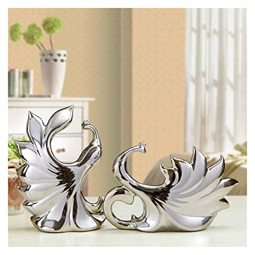 Statue de table silver de luxe dorée et argentée par galvanoplastie - 3