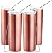 Aoocan set of 6 stainless steel metal straws extra long 10.5 inch, reusable drinking straws for 30oz/20oz tumblers, (2 Straight + 4 Bent + 2 cleaning brushes)