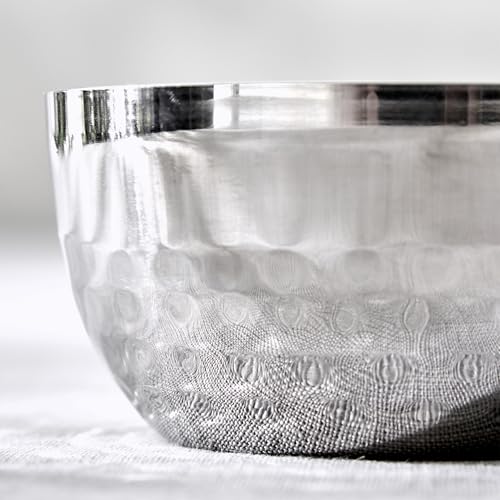 Image of Home Centre |Blaze Martillo Stainless Steel Bowl - 220ml|Serveware|Crockery|Bowls|Silver
