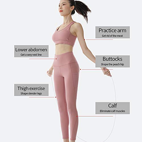 XWU Corda de pular para segurança física, cabo portátil de espuma sem fio, corda de pular para trein