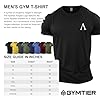 GYMTIER Spartan Forged - Symbol Pocket - Men's Gym T-Shirt Bodybuilding Training Workout Lifting Top Clothing, Black, 3XL #3