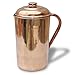 Cobre puro jarra (en/out) con tapa para 62 oz Jarra Ayurveda Yoga Salud