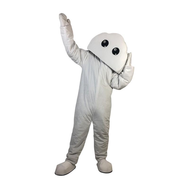 White Cloud Mascot Costume Fancy Dress Cosplay Clothes