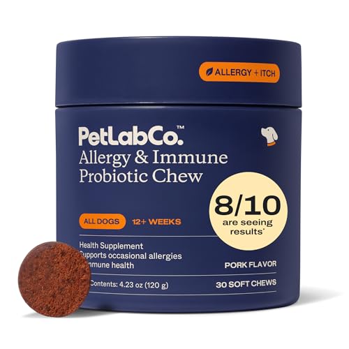 PetLab Co. Allergy & Immune Probiotics for Dogs, Support Seasonal Allergies, Gut & Digestive Health...