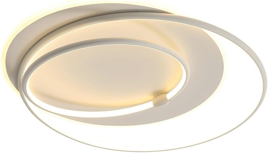 Plafonnier de chambre à coucher trois tons blanc QTHWB discret