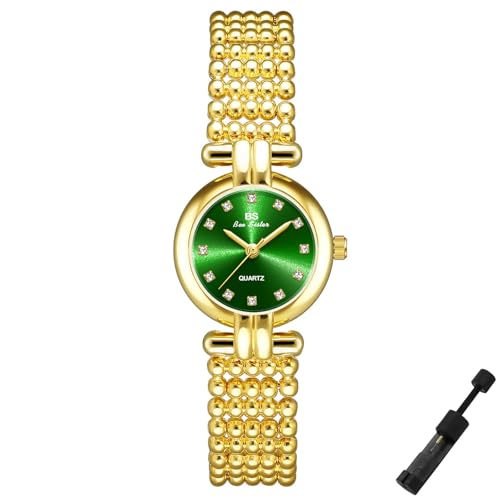 Montre dorée femme chic et étanche idéale du bureau aux soirées habillées