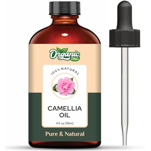 Image of Organic Zing Camellia Oil 118 ml (3.99 fl oz) - Lightweight Botanical Oil for Skincare, Haircare & DIY Cosmetic Formulations