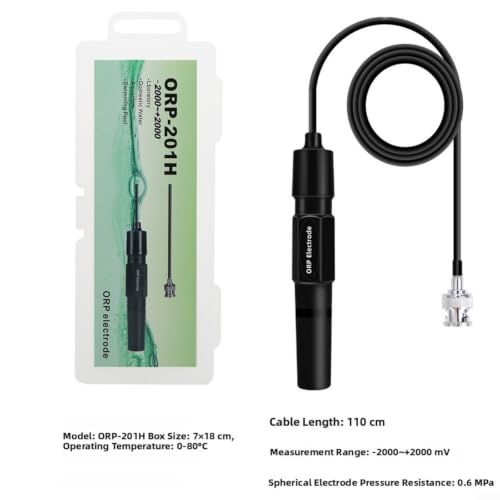 Electrodo ORP BNC universal para rango de -2000 a +2000 mV en sensores de repuesto para piscinas 4