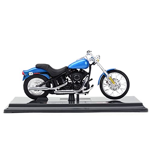 Réplique Harley Davidson 2002 FXSTB Night Train 1:18, cadeau moto de collection bleu