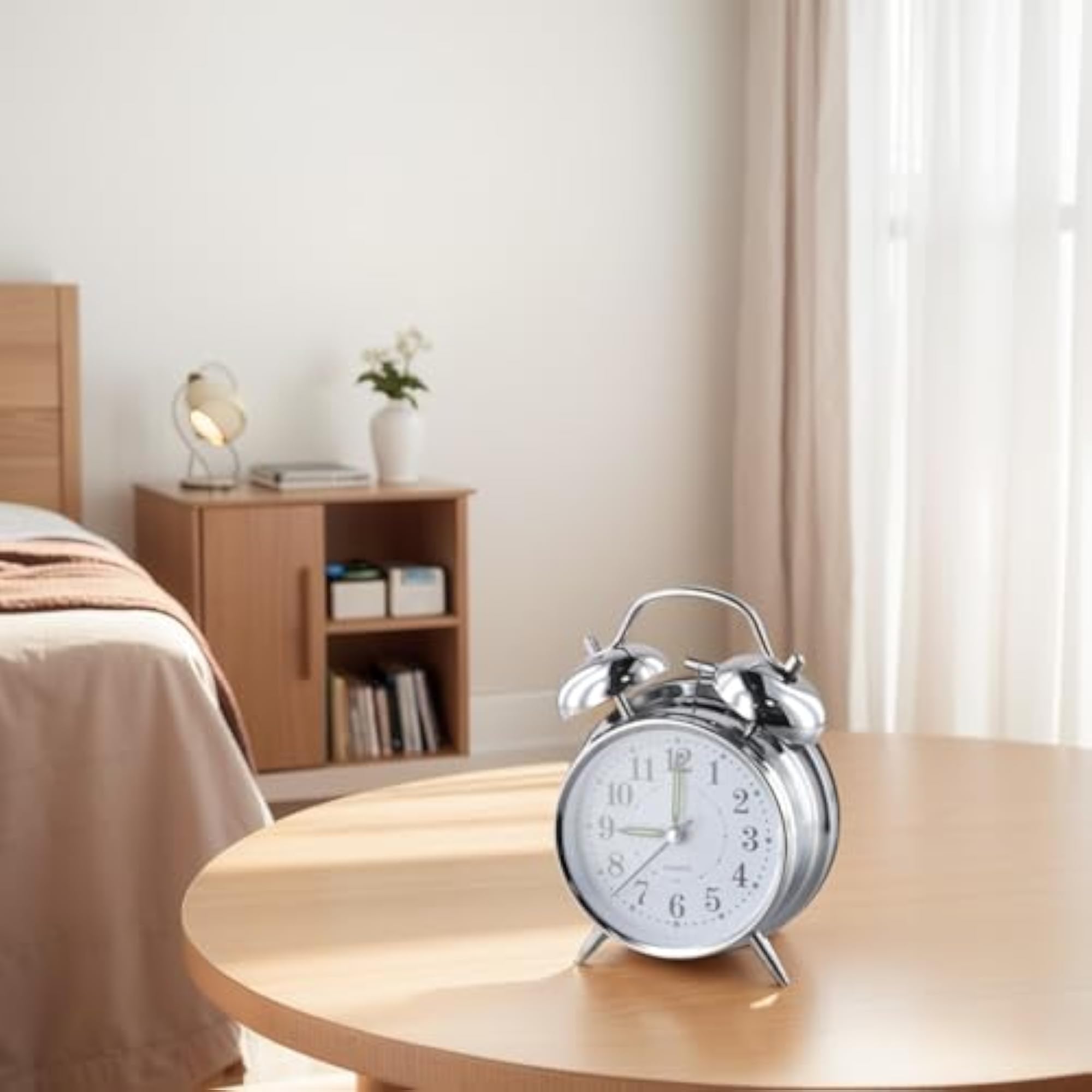 Double Bell Alarm Clock with Luminous Hands