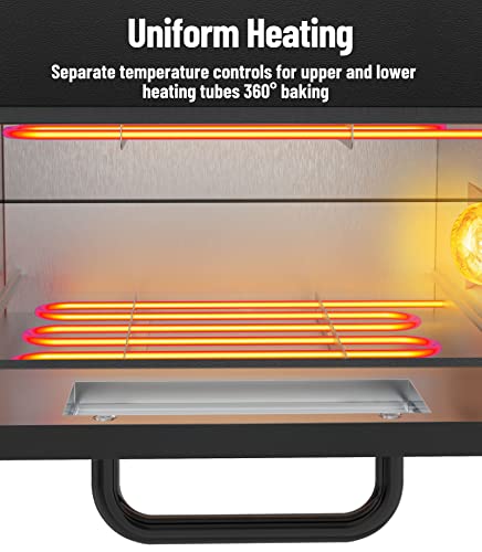 Pyy Indoor Pizza Oven Countertop Electric Pizza Oven 2000W Commercial Pizza Oven With Pizza Stone And Timer #TOP3