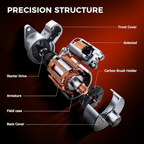 Torchbeam 16193N Starter Motor 1.3KW Compaitble with for Chrysler,2017-2019 Pacifica Flex/Gas Engine Code ERF,for Ram,2022-25 ProMaster 1500/2500 Engine Code ERF,Replacement 438000-3540, 56029818AB by Torchbeam - Used condition - Image 4